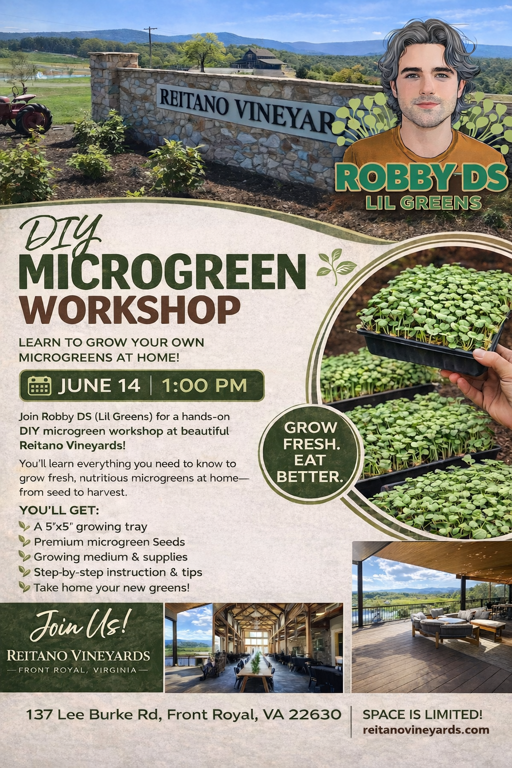 DIY Microgreen Workshop with Robby Ds Lil Greens