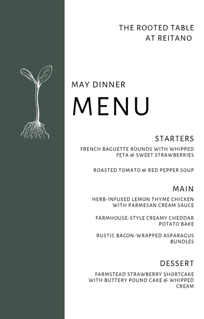 The Rooted Table- May Recipes Ebook