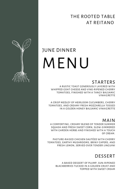 The Rooted Table- June Recipes Ebook