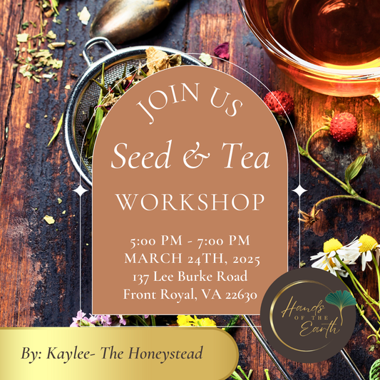 Seed and Tea Workshop with Kaylee of The Honeystead